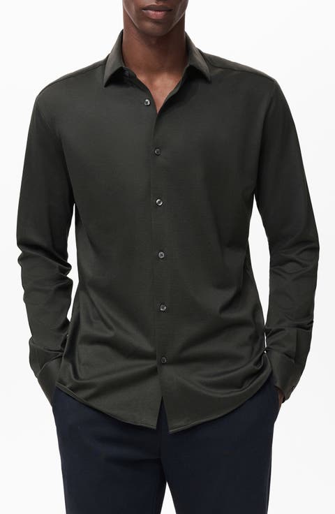Comfort Stretch Button-Up Shirt