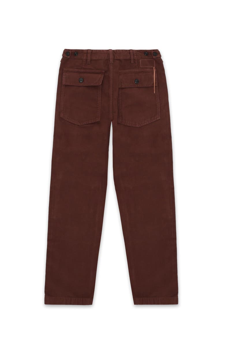 Fortela Wnewfatigue Moleskin Fatigue Trousers, Alternate, color, Burgundy