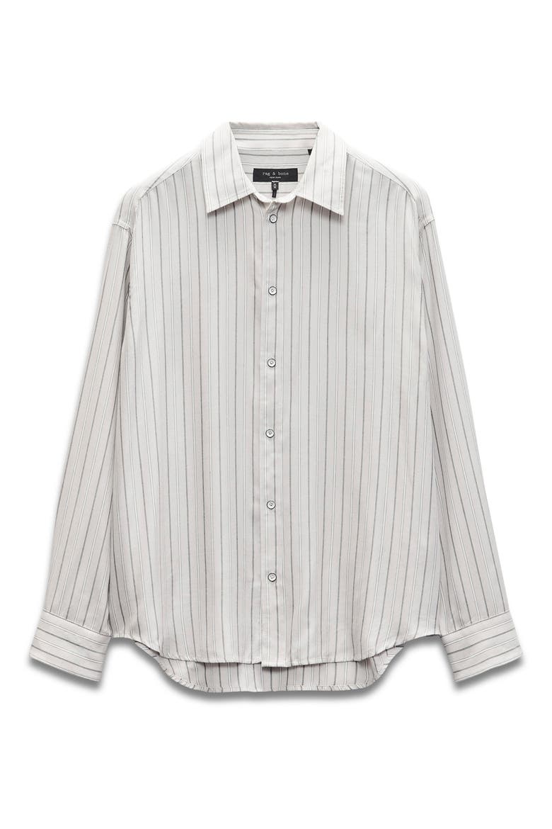 Matthew Stripe Button-Up Shirt, Alternate, color, WHITE STRIPE