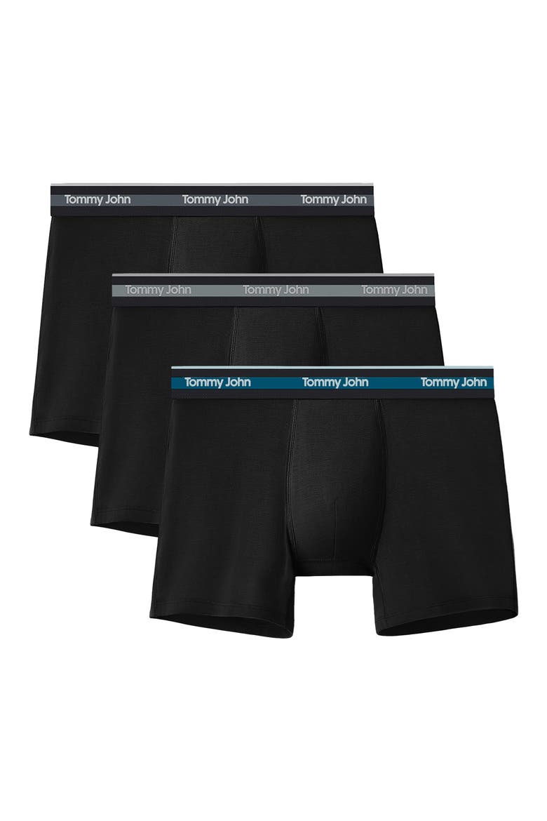 3-Pack Comfort Micro 4-Inch Boxer Briefs, Main, color, BLACK, BLACK MONUMENT