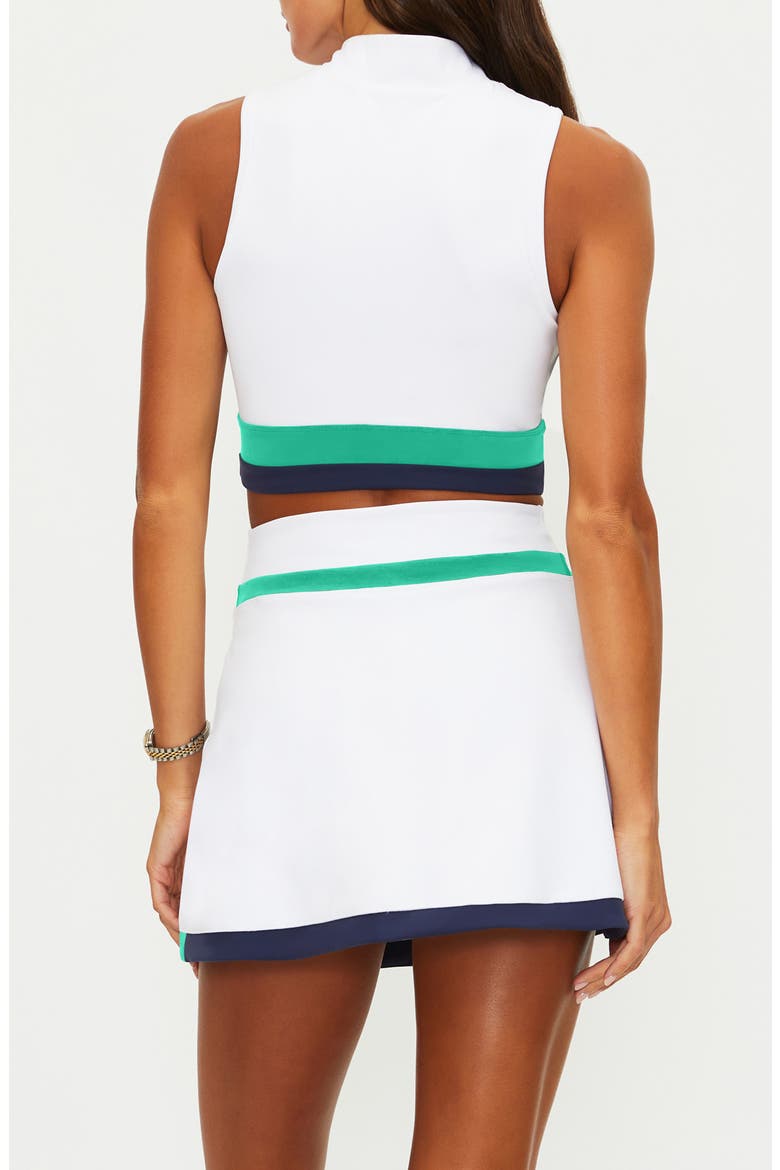 Etta Zip Sleeveless Crop Top, Alternate, color, TWILIGHT
