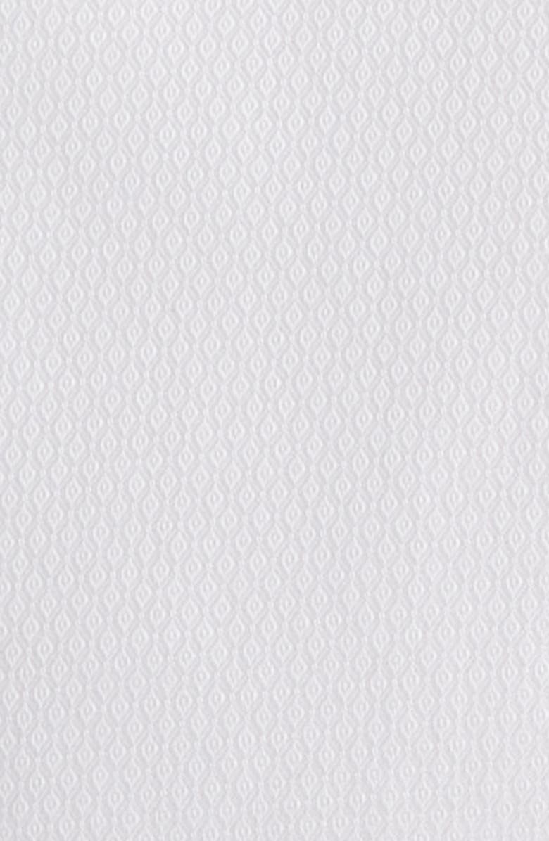Nordstrom Trim Fit Non-Iron White Textured Cotton Tuxedo Shirt, Alternate, color, White Steven Texture