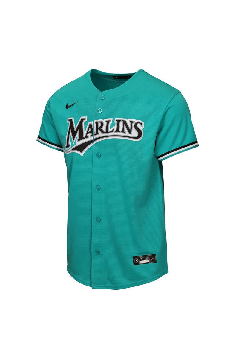Nike Youth Nike Teal Miami Marlins Alternate Replica Jersey, Alternate, color, Teal