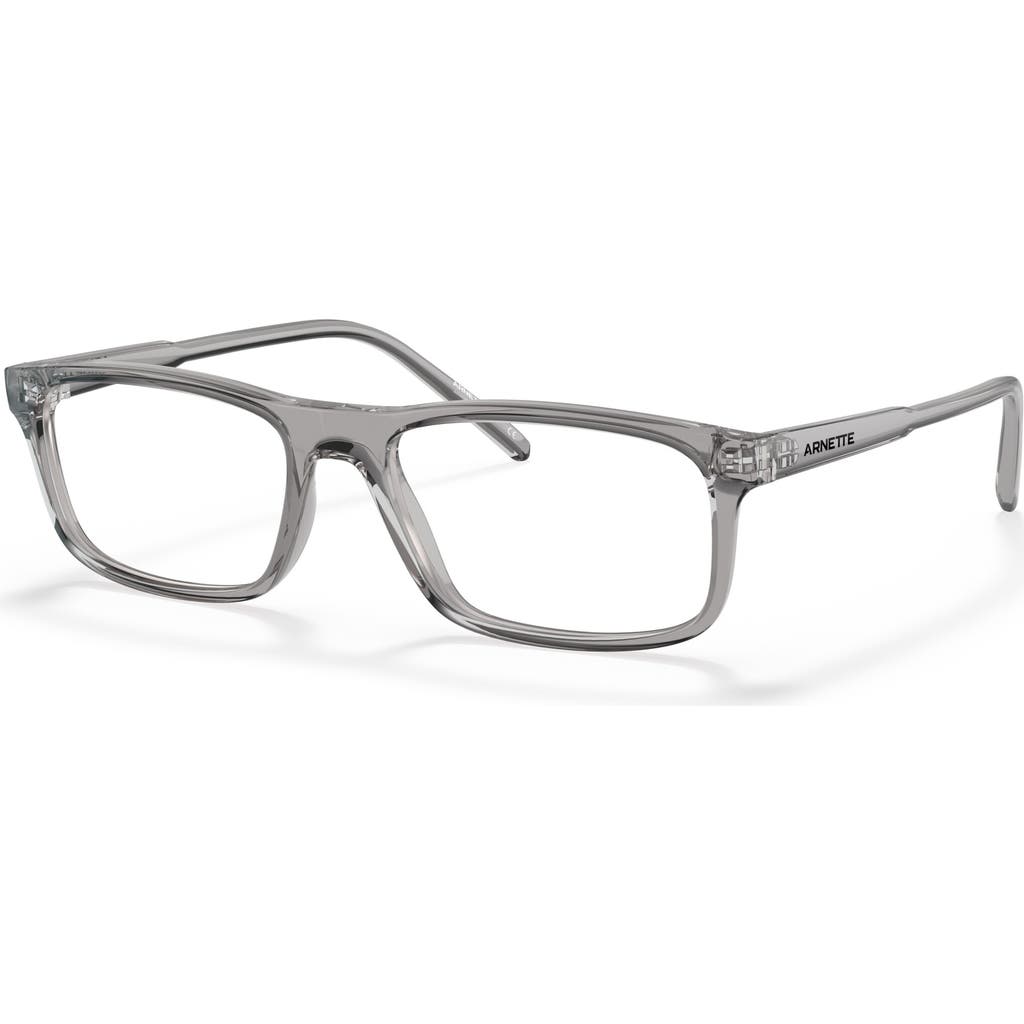Arnette 54mm Rectangle Optical Glasses In Gray