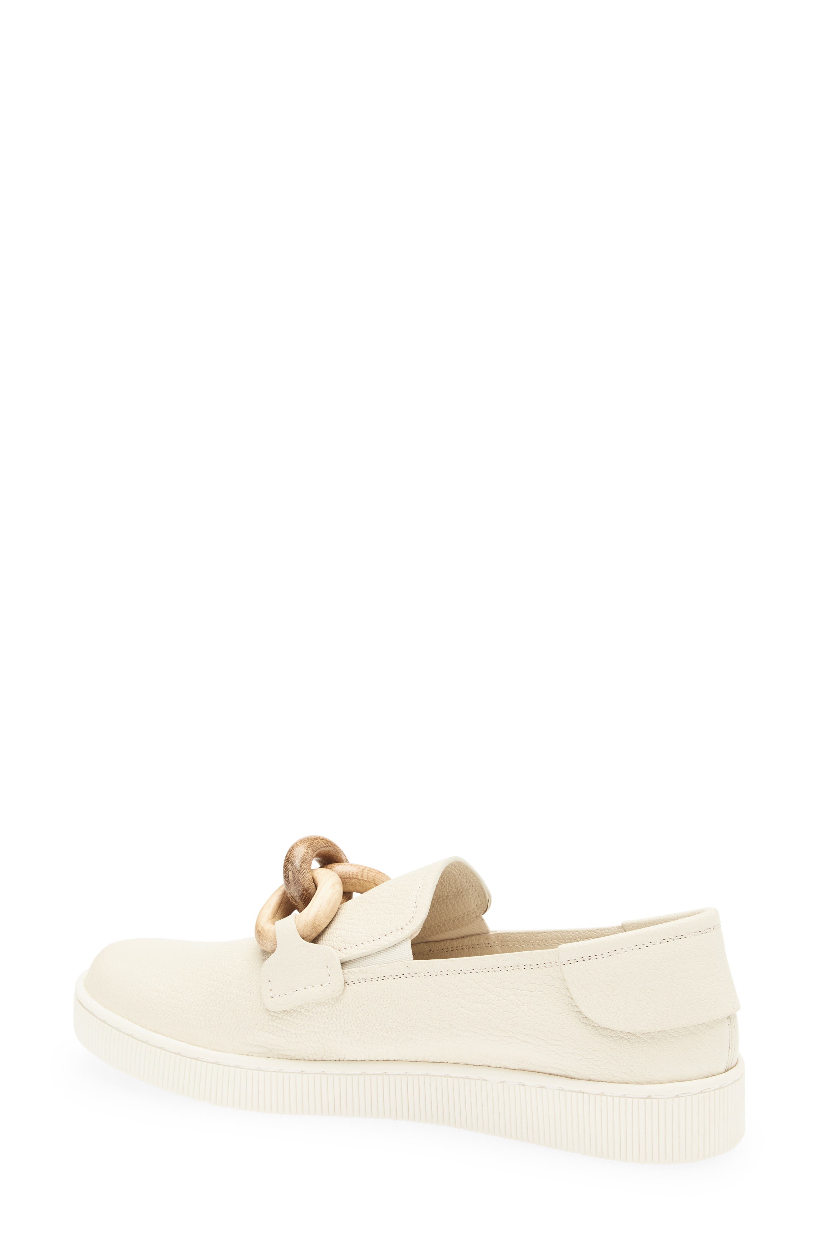 Pedro Garcia Pastora Loafer, Alternate, color, Ivory Petitgrain/ Oak