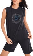 DKNY SPORT Women's DKNY Sport Black Miami Marlins Madison Tri-Blend Tank Top