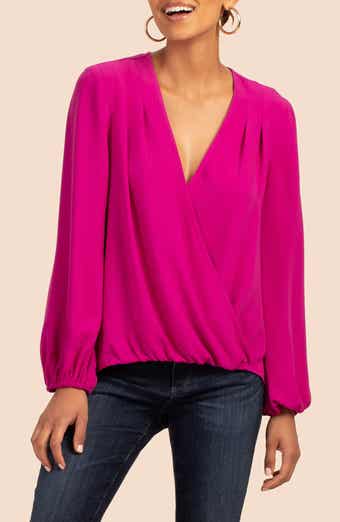 Trina Turk Bask Faux Wrap Top