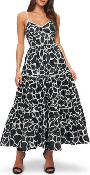 FLYING TOMATO V-Neck Cotton Midi Dress