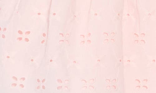 Abound Pretty Eyelet Peplum Cami In Pink Balm