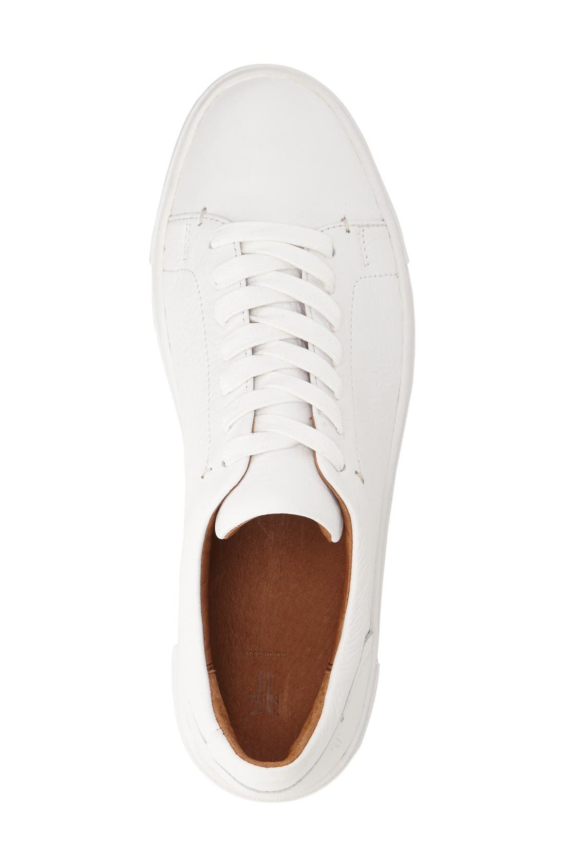 Ivy Sneaker, Alternate, color, WHITE LEATHER