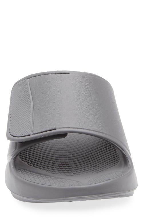 Oofos Gender Inclusive Ooahh Sport Flex Slide Sandal In Gray