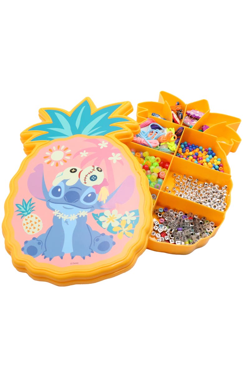 Disney Glow In The Dark Jewelry, Stitch, DIY Craft Activity Set, Alternate, color, Multicolored