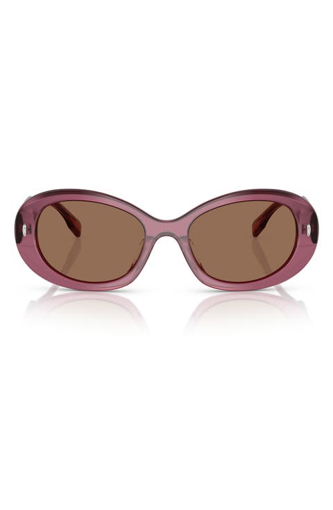 53mm Oval Sunglasses