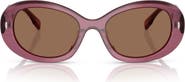 Tory Burch 53mm Oval Sunglasses