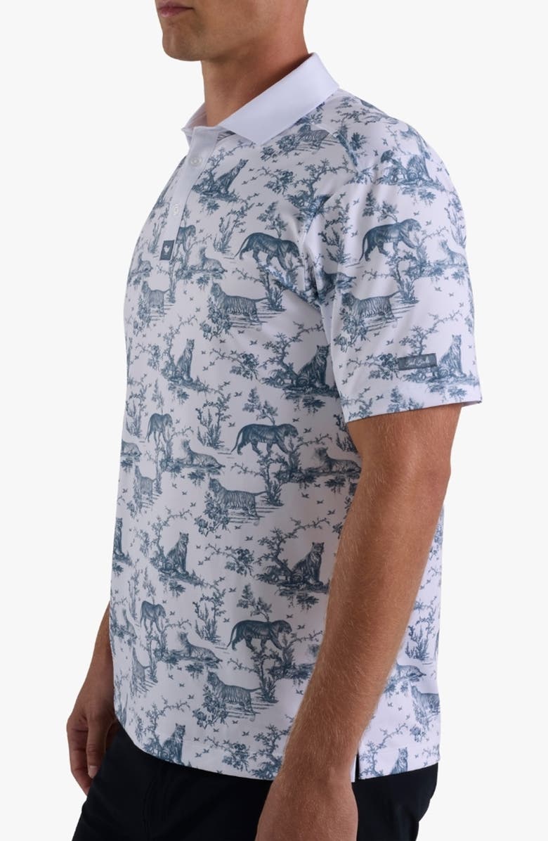 Bad Birdie Core Jungle Cat Performance Golf Polo, Alternate, color, Prowl King