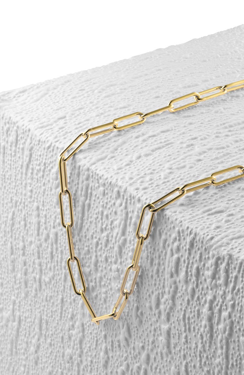 Vincero Paper Clip Chain Necklace, Alternate, color, Gold