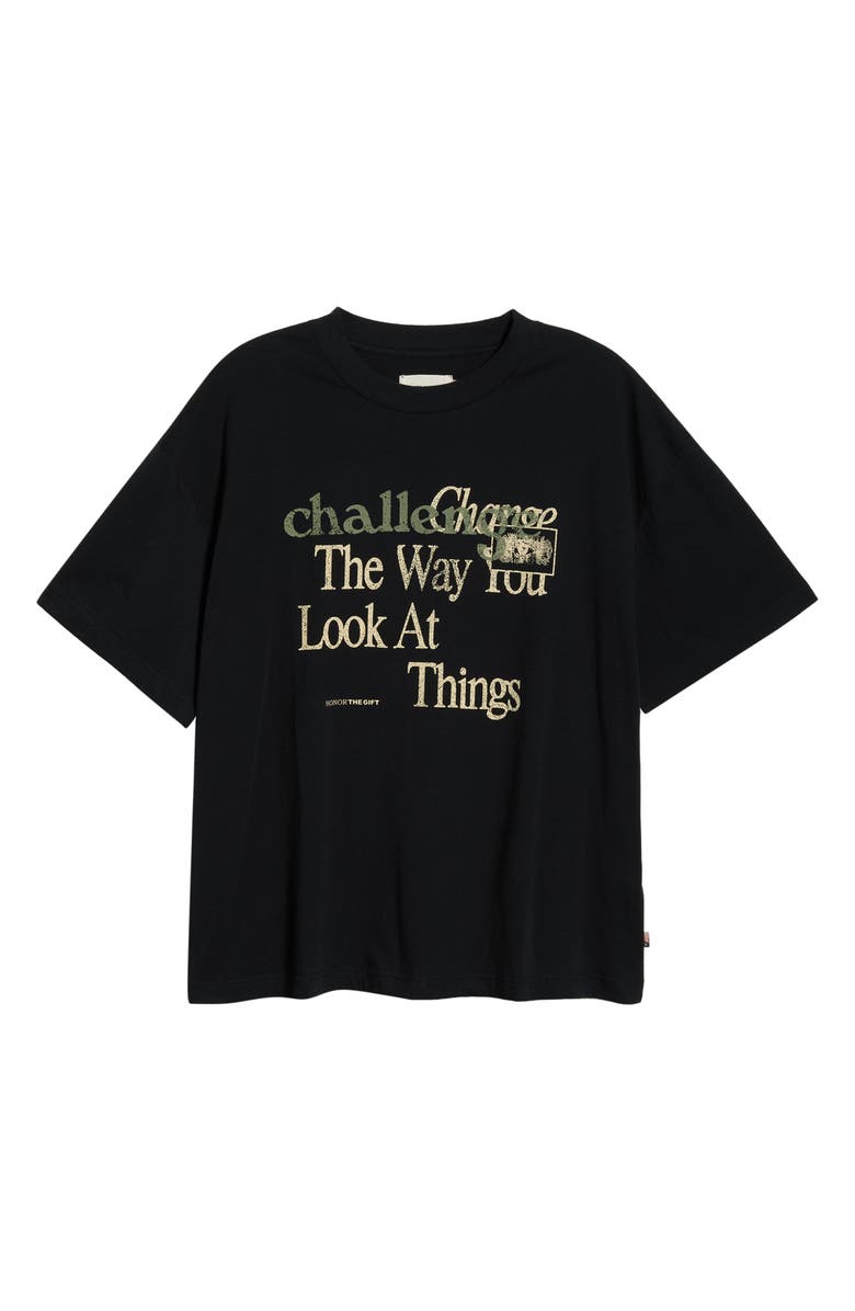 HONOR THE GIFT Challenge Cotton Graphic T-Shirt, Alternate, color, Black