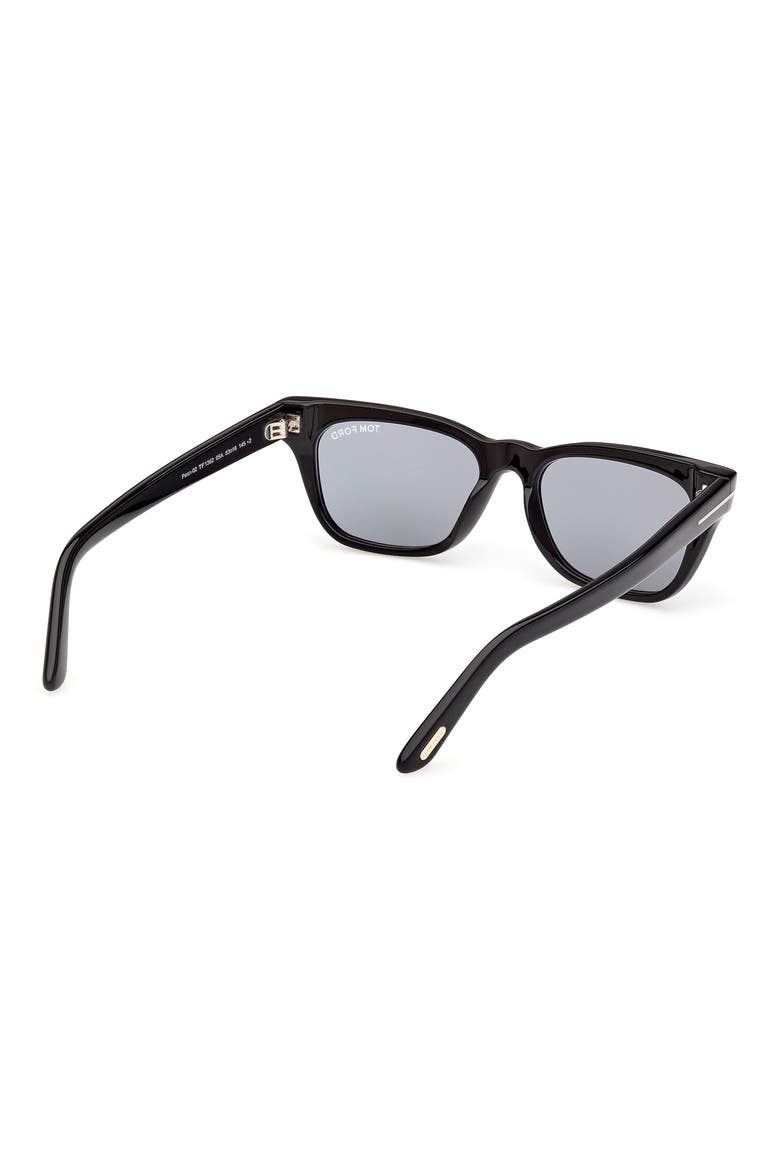 53mm Rectangular Sunglasses, Alternate, color, BLACK/ OTHER / SMOKE