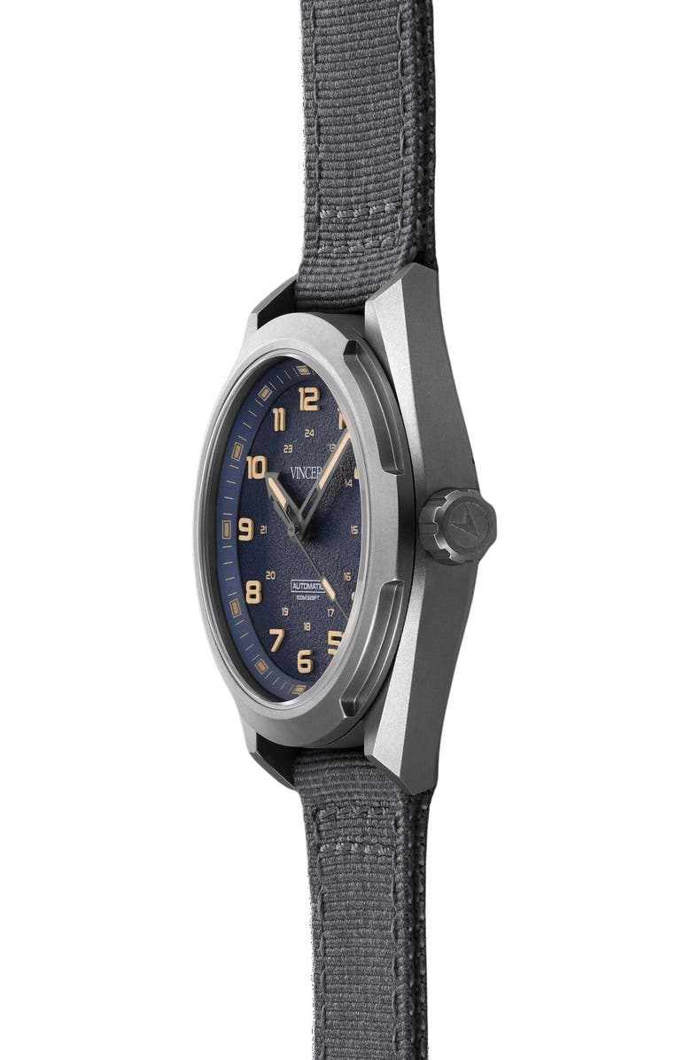 Vincero The Scout Titanium Automatic Strap Watch, 40mm, Alternate, color, Stratosphere