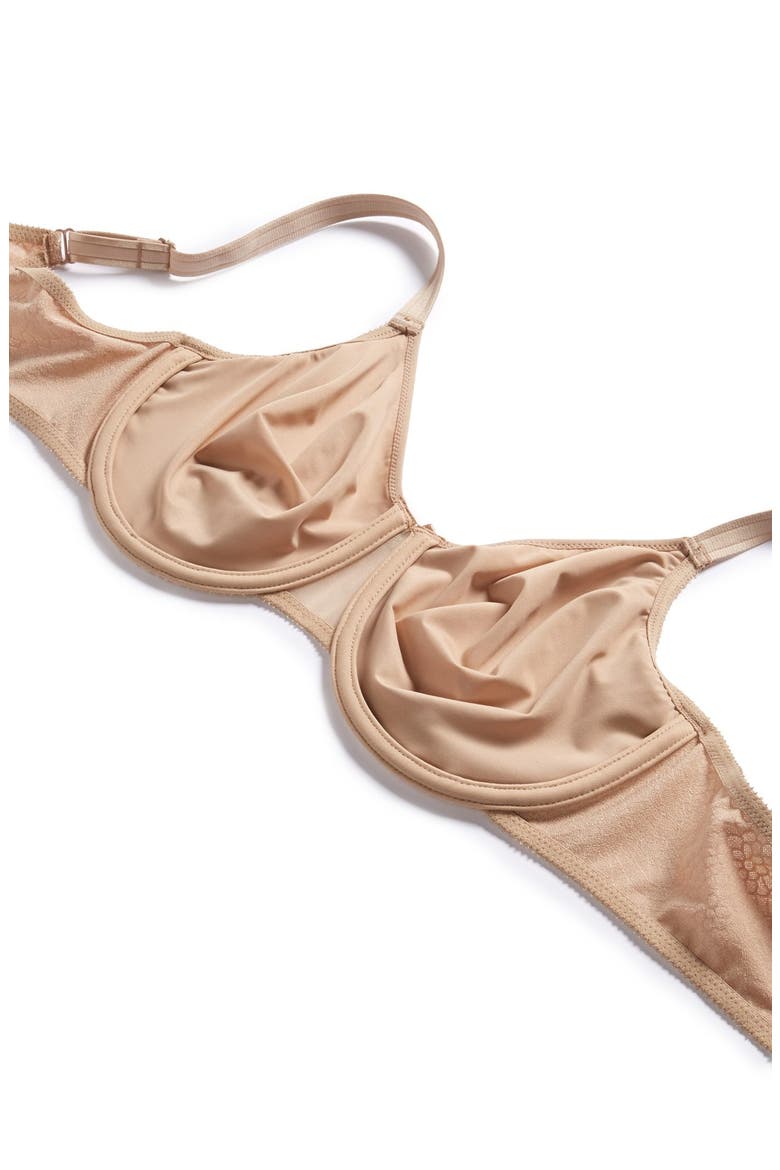 C Magnifique Underwire Minimizer Bra, Alternate, color, NUDE