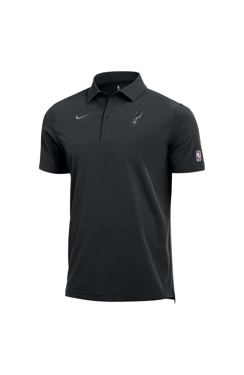 Nike Men's Nike  Black San Antonio Spurs 2025/26 Authentic Dri-FIT Coaches Polo, Alternate, color, Black