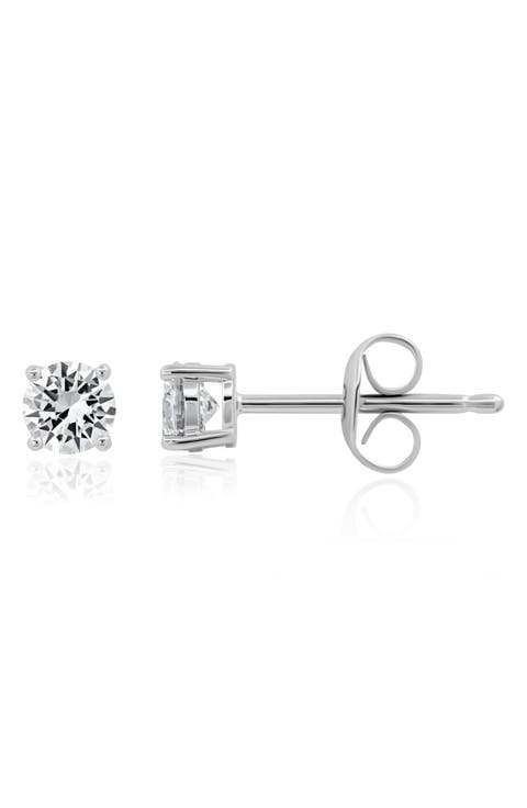 Brilliant Cubic Zirconia Stud Earrings