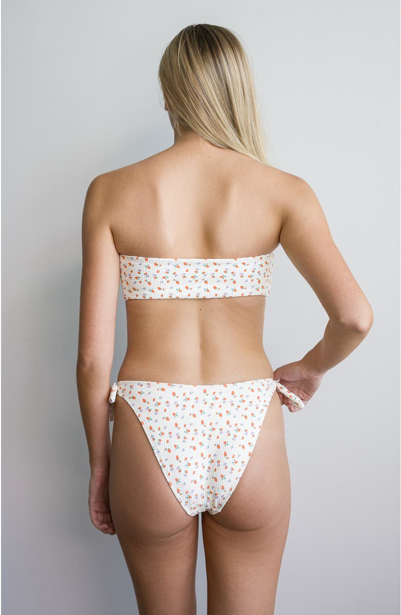 Dippin Daisys Bunny Knotted Bandeau Bikini Top, Alternate, color, Shortcake