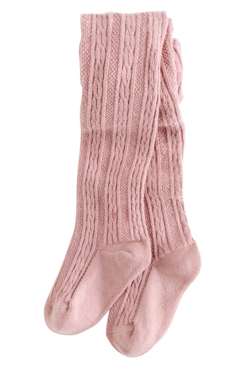 Kids' 4-Piece Romper, Cardigan & Tights Set, Alternate, color, PINK