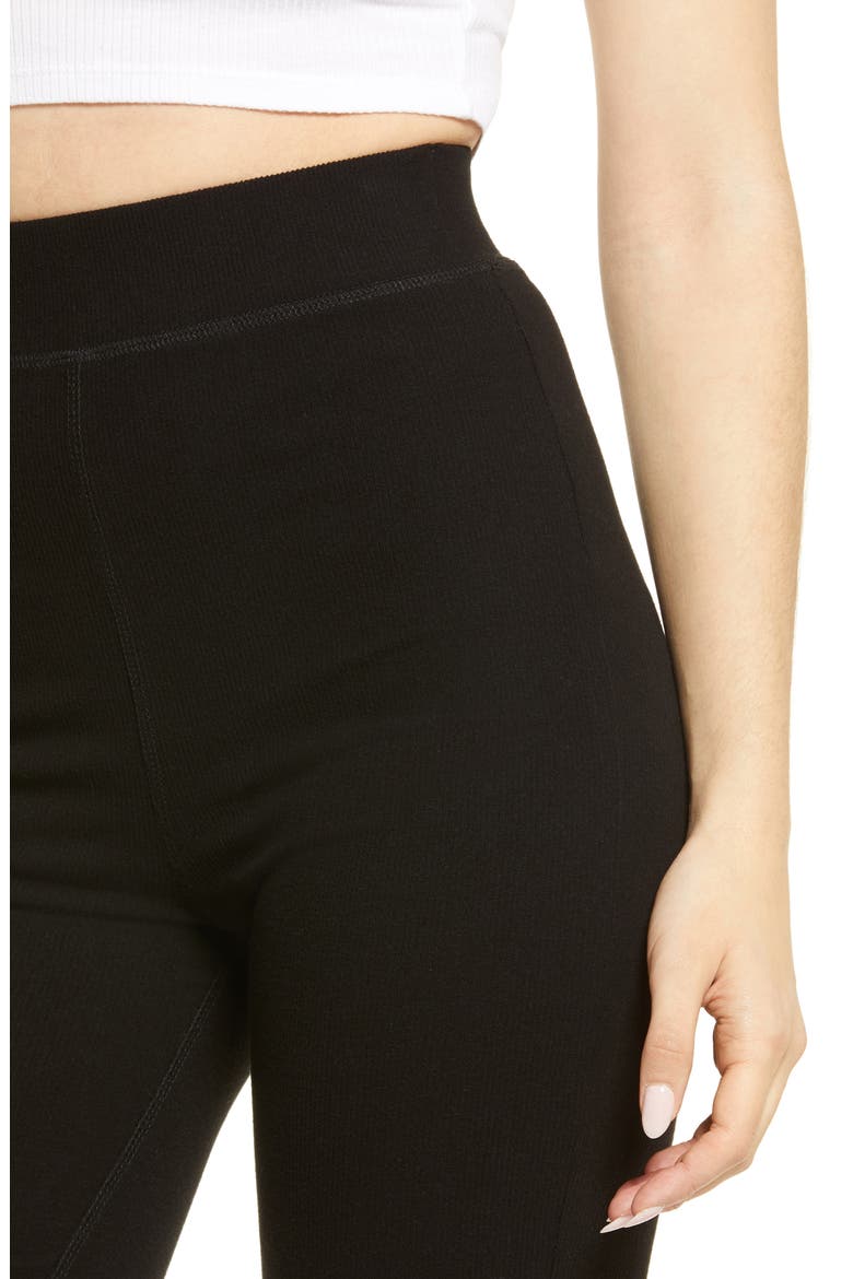 Ada Rib Knit Bike Shorts, Alternate, color, BLACK RIB