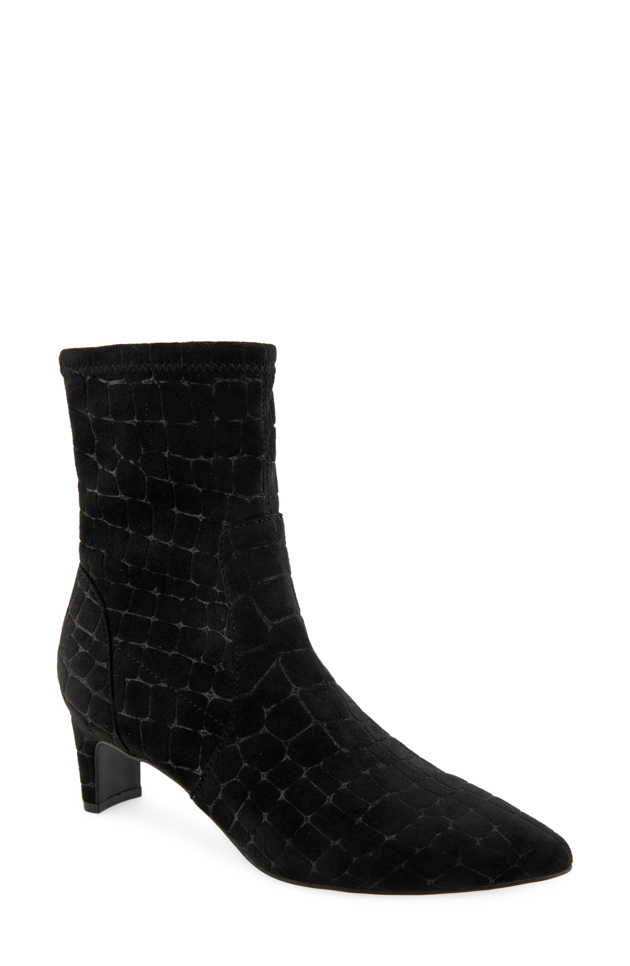 Bindi Croc Embossed Bootie