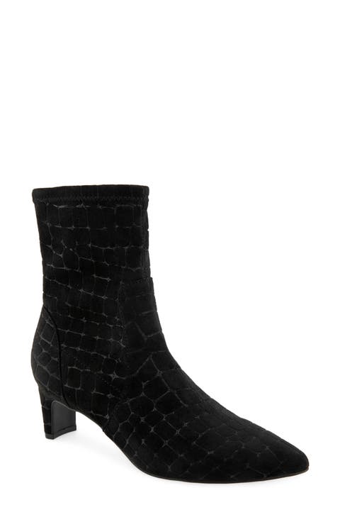 Bindi Croc Embossed Bootie