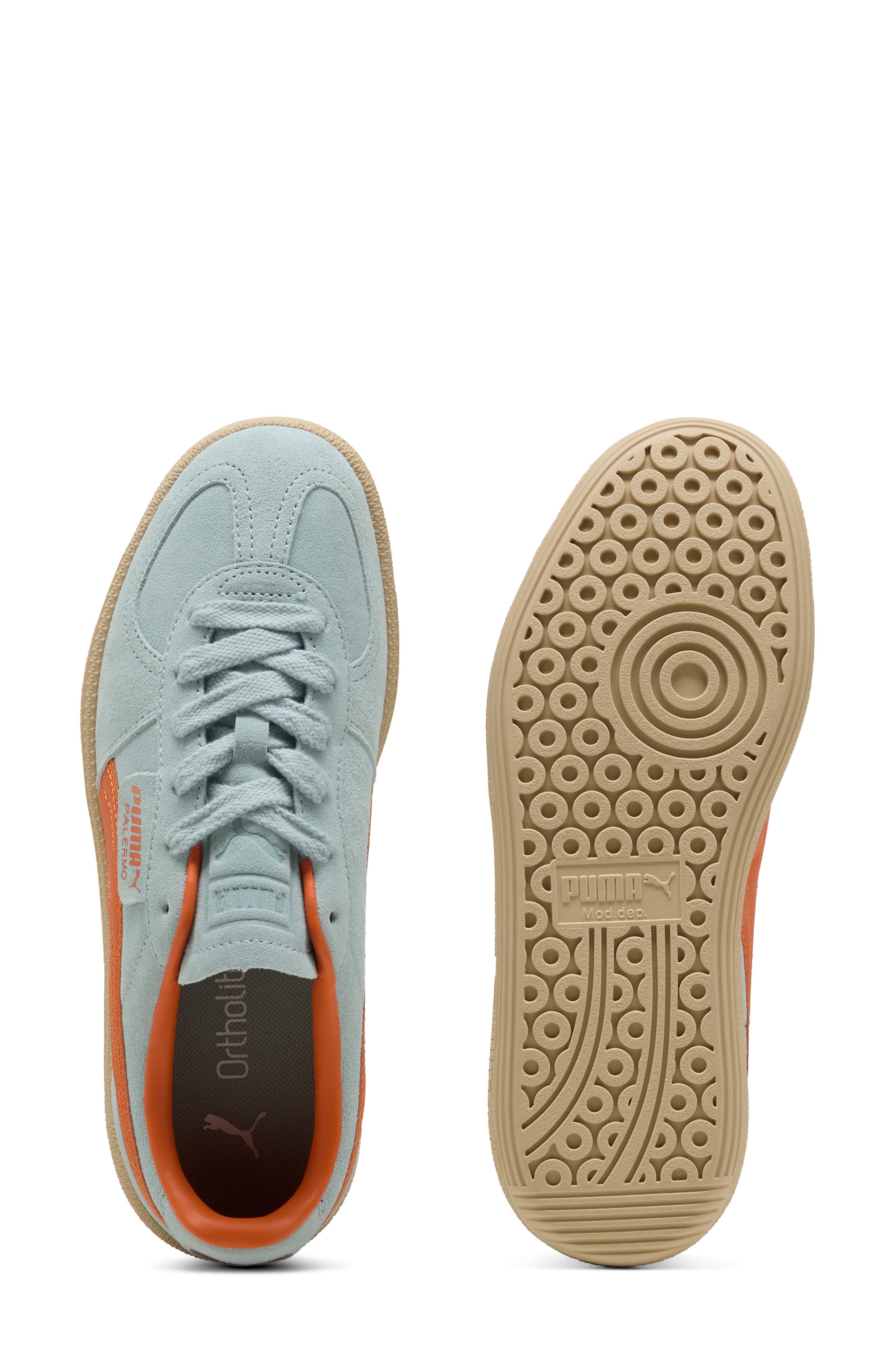 PUMA Palermo Sneaker, Alternate, color, Modern Mint-Maple Syrup