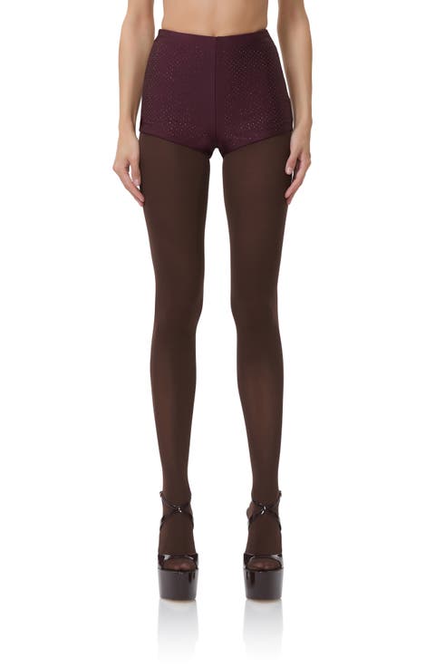 Yves Rhinestone Jersey Shorts