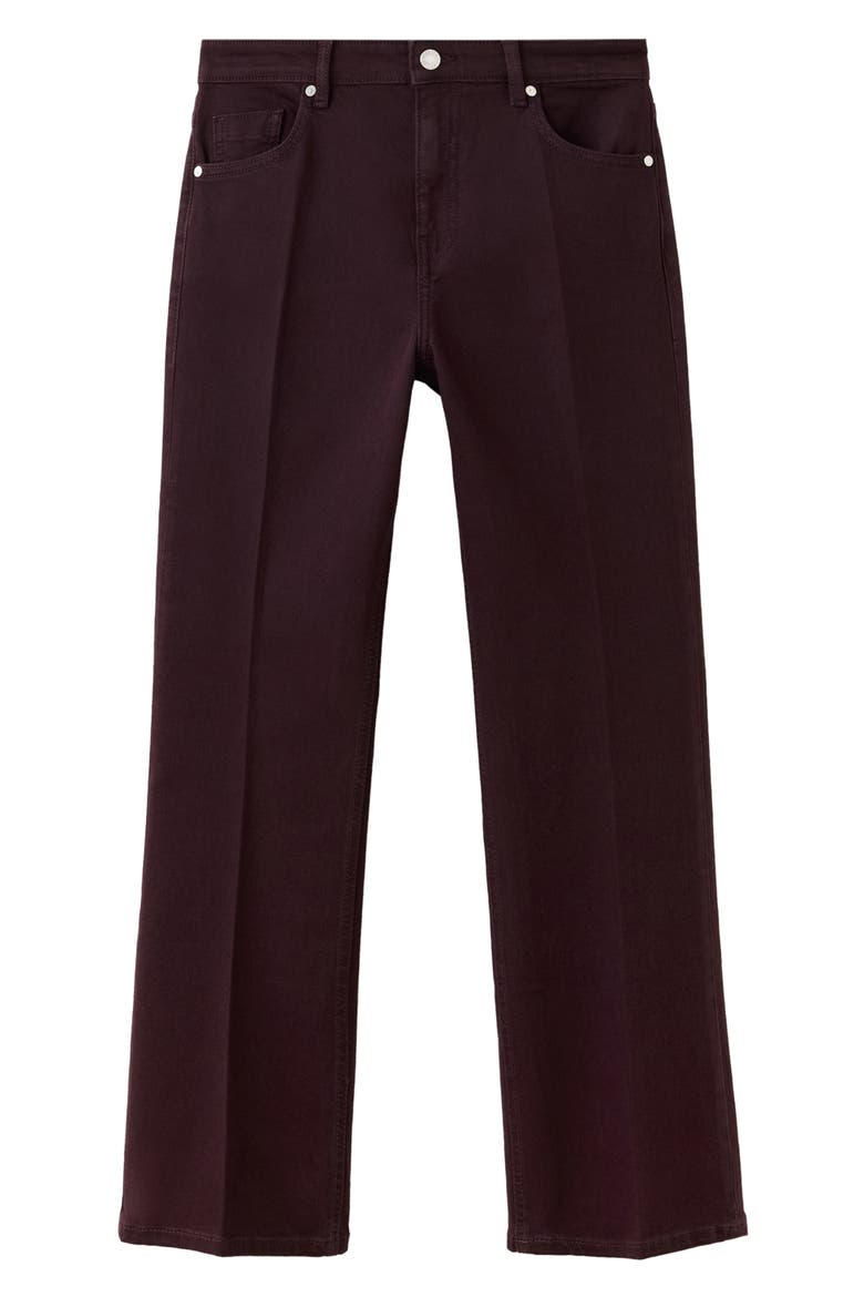 Sienna Crop Flare Jeans, Main, color, WINE