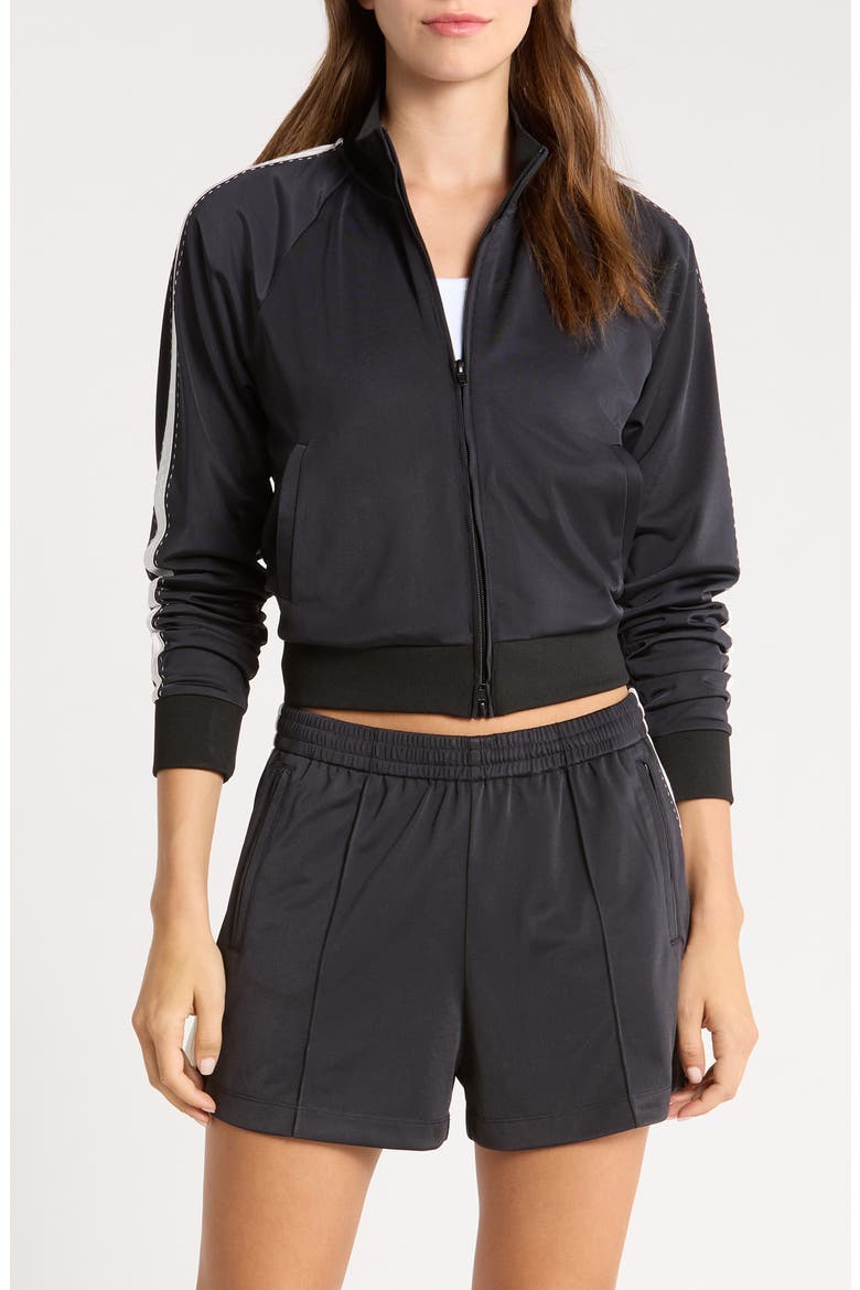 Chloe Track Jacket, Main, color, BLKWITHWHITE