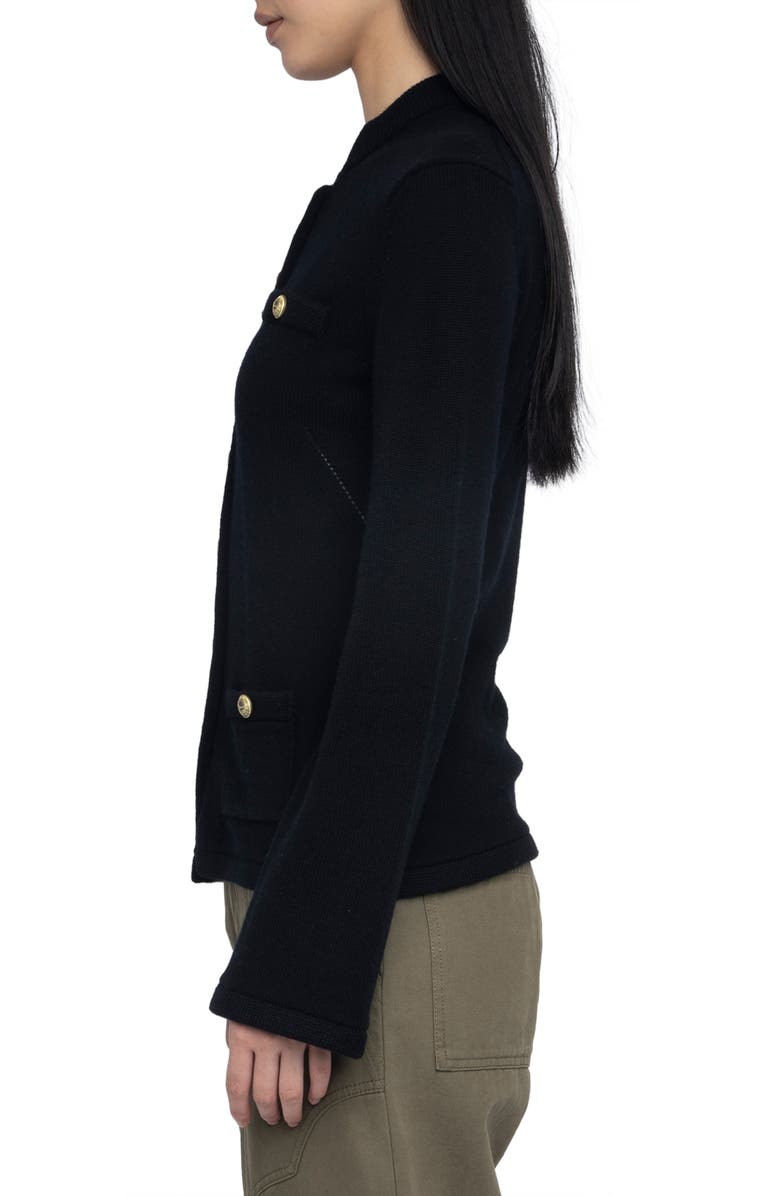 Zadig & Voltaire Lucy Wool & Cashmere Cardigan, Alternate, color, 