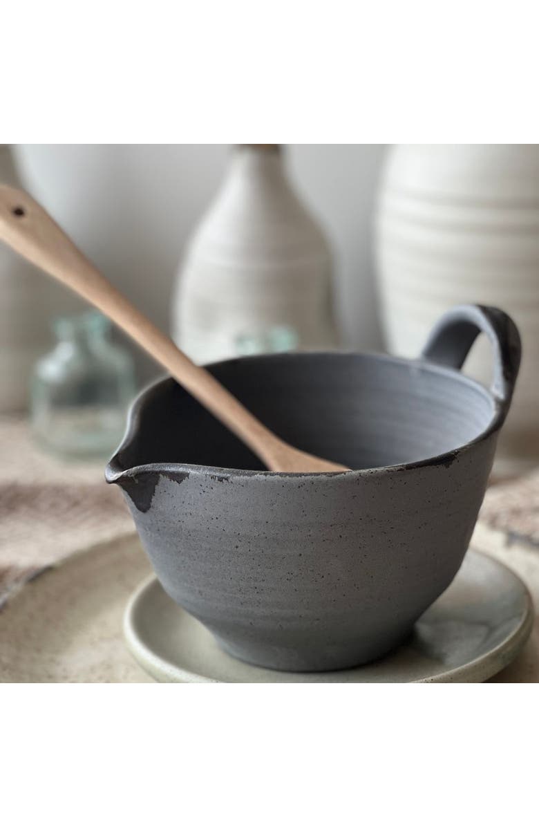 Gina de Santis Ceramics Luna Batter Bowl, Alternate, color, Shale