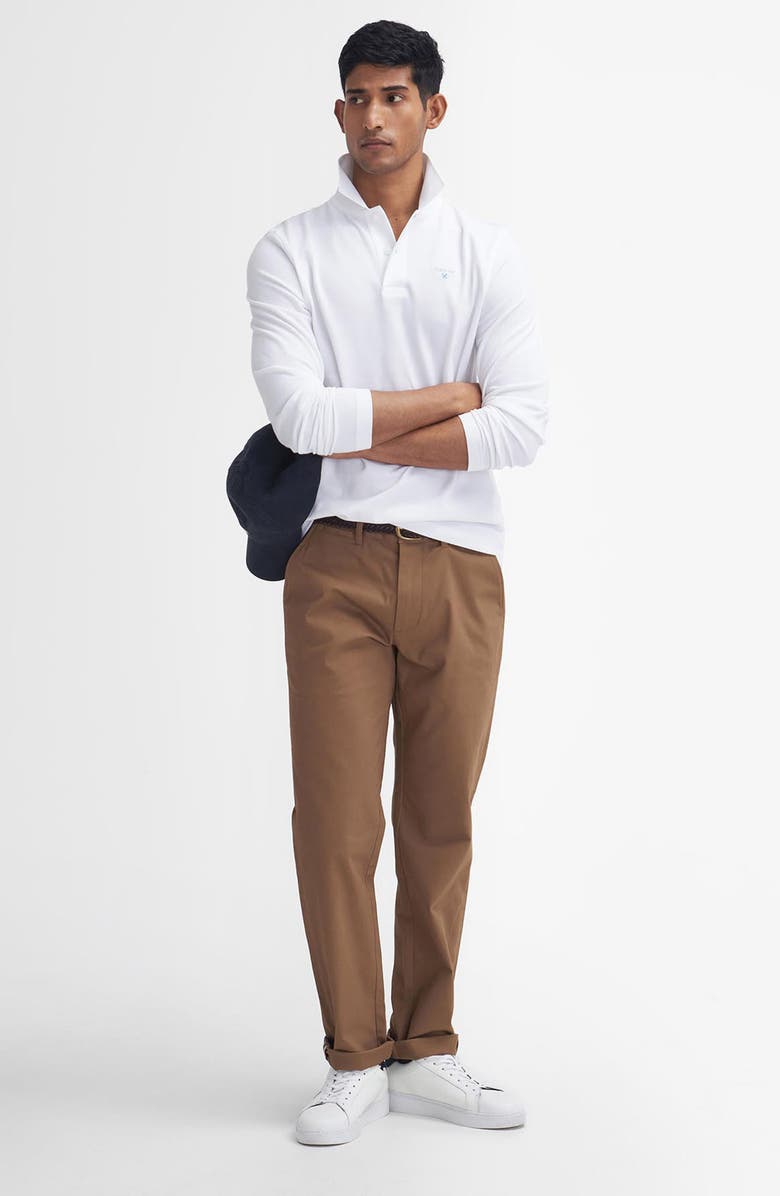 Barbour Long Sleeve Cotton Polo, Alternate, color, 