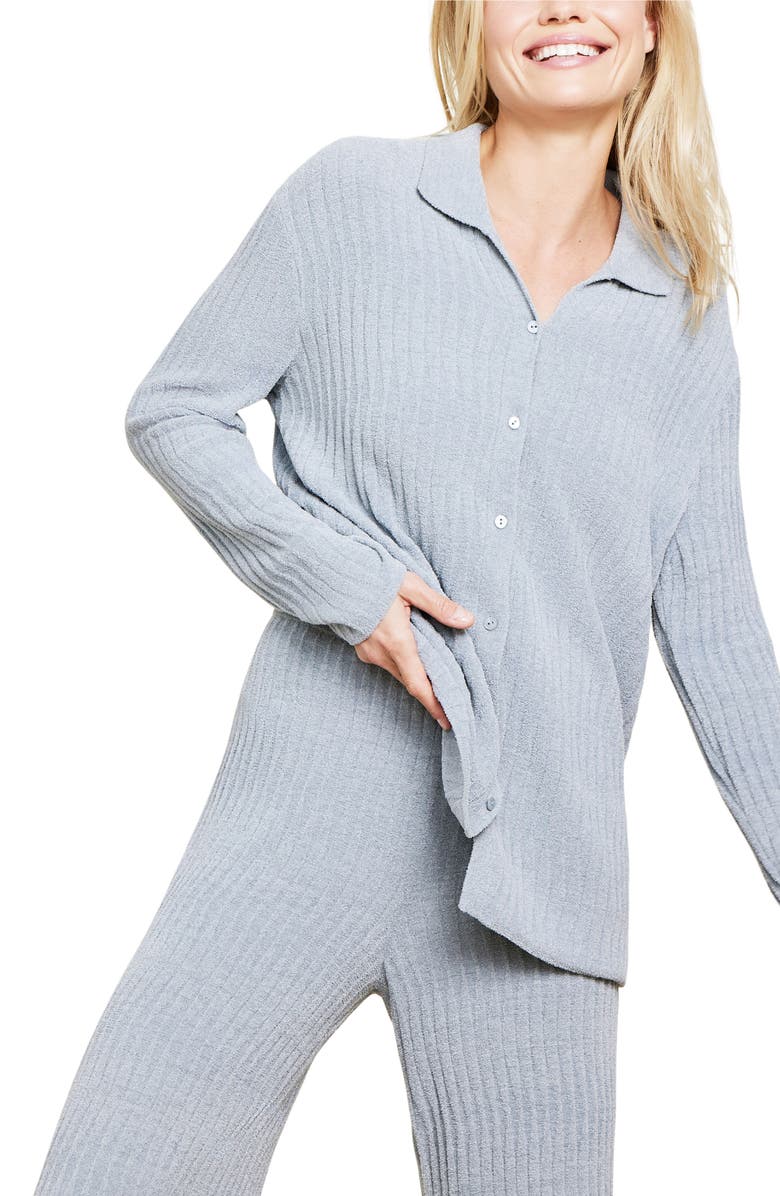CozyChic<sup>®</sup> Ultra Lite<sup>®</sup> Wave Rib Button-Up Shirt