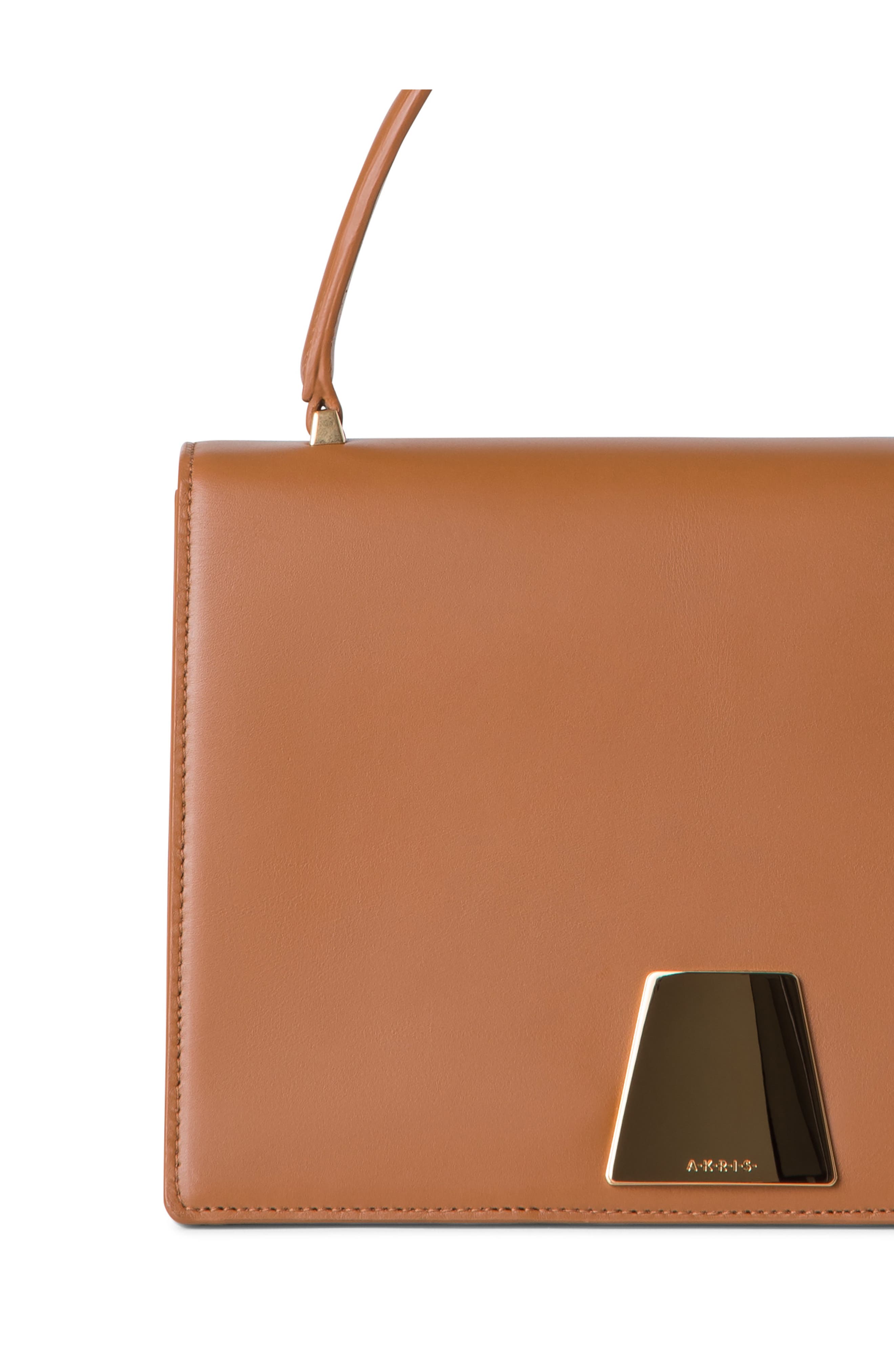 Medium Alice Leather Top Handle Bag, Alternate, color, CUOIO