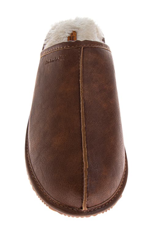 Avalanche Faux Shearling Lined Slipper In Brown