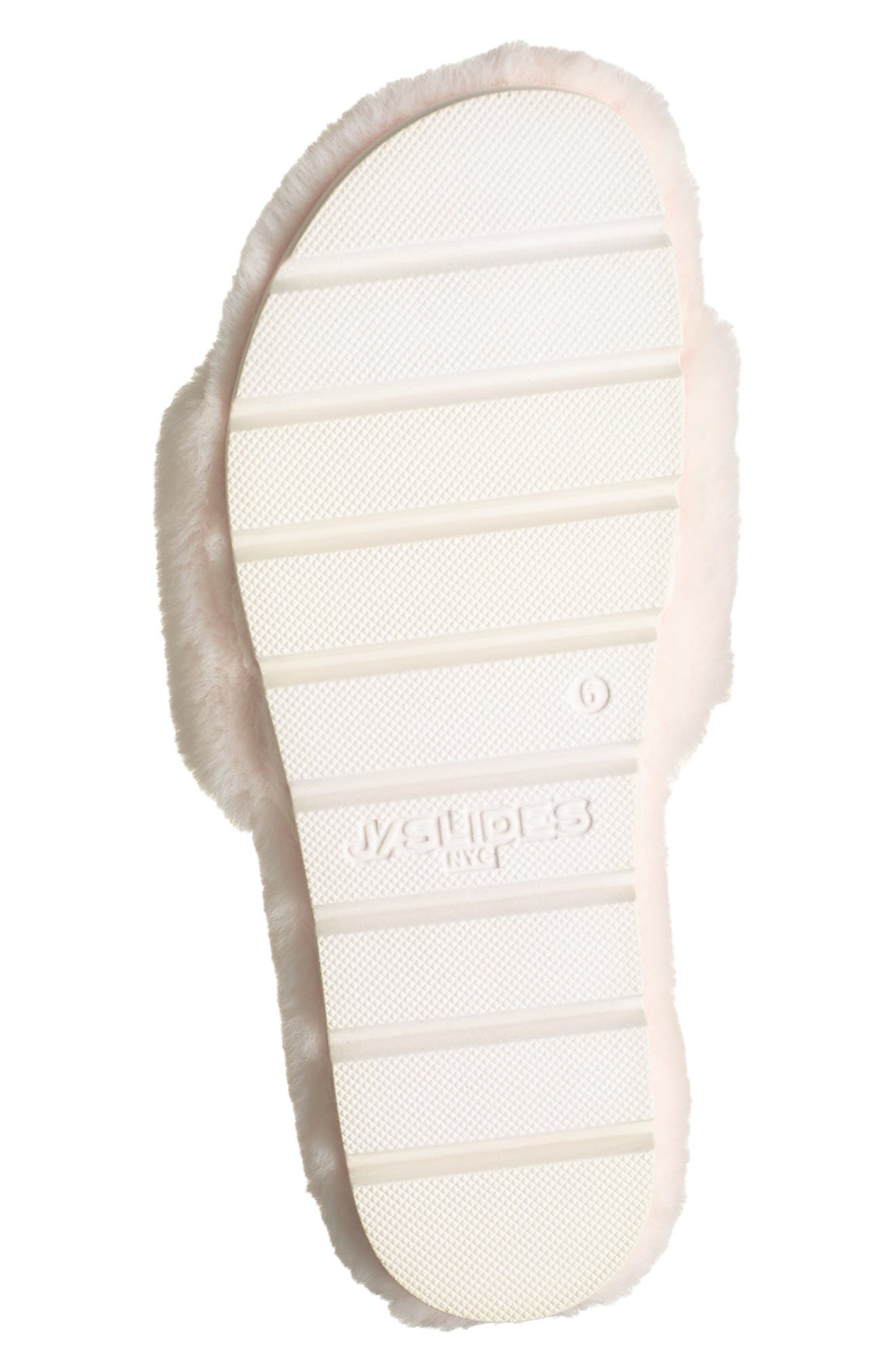 Leelee Faux Fur Slipper, Alternate, color, LIGHT PINK FAUX FUR
