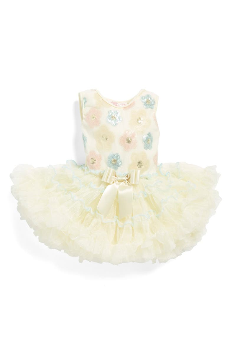 Popatu Sequin Flower Pettidress, Main, color,