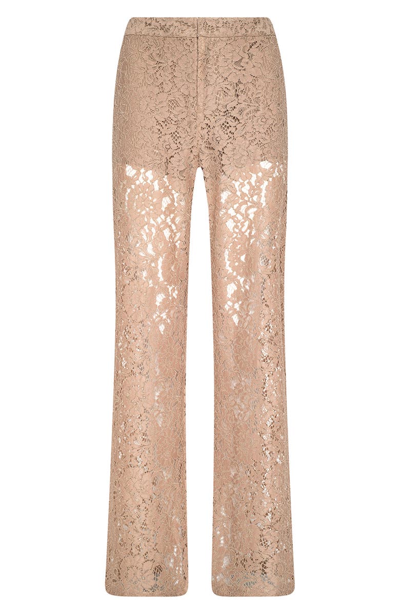 L'AGENCE Livvy High Waist Lace Straight Leg Pants, Alternate, color, 