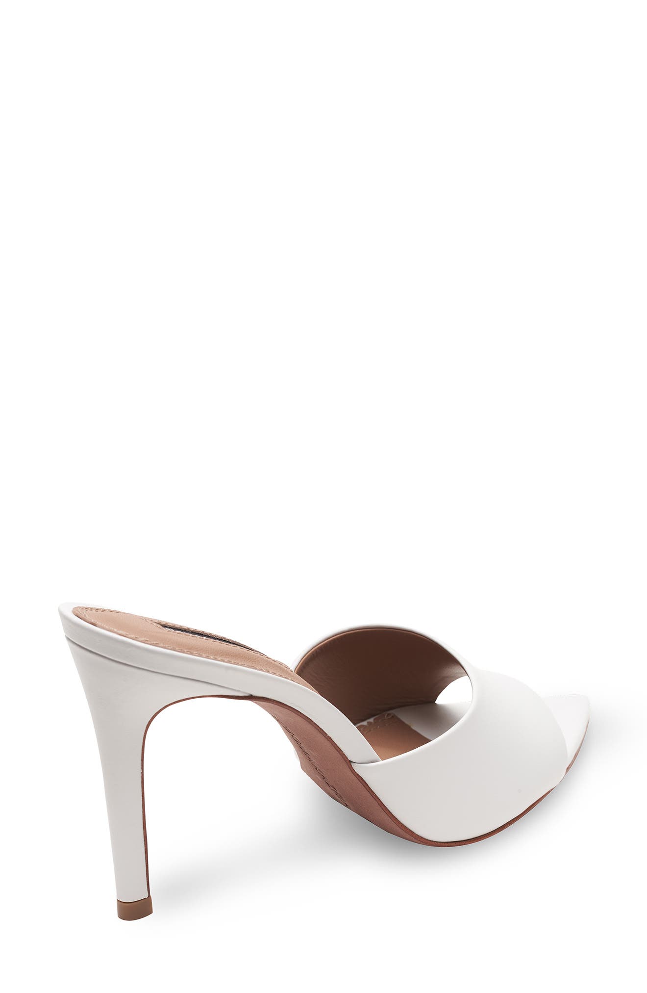 Dana Leather Slide Sandal, Alternate, color, WHITE
