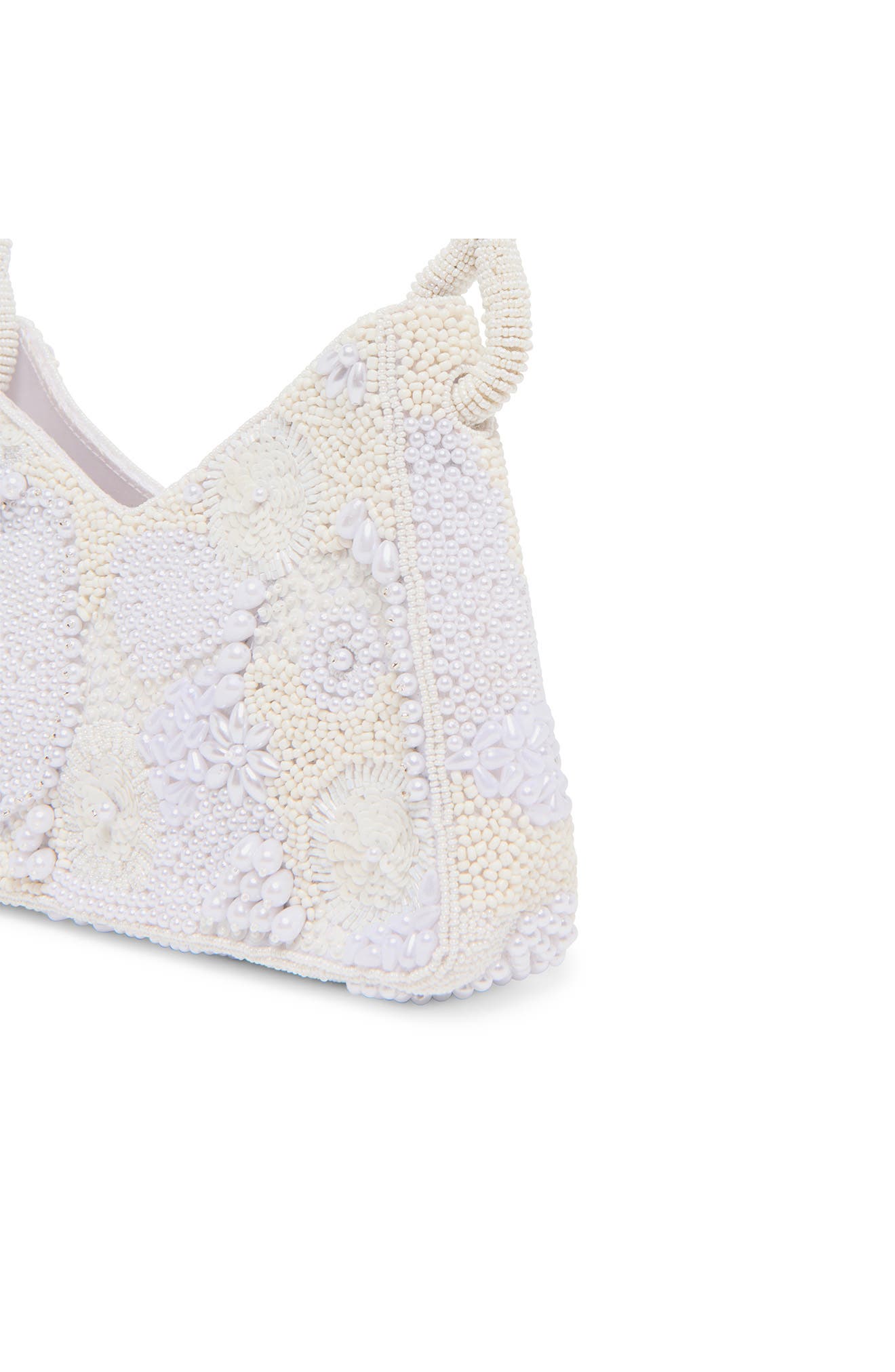 Amelia Beaded Top Handle Bag, Alternate, color, PEARL
