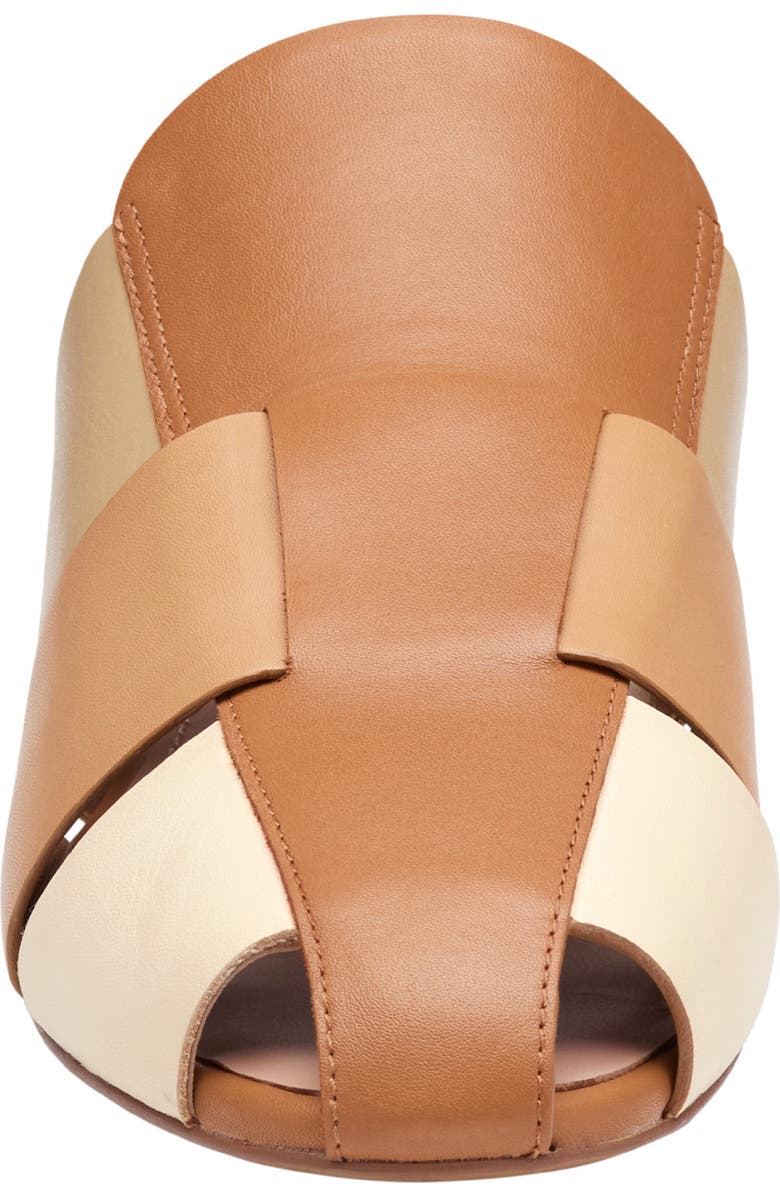 Johnston & Murphy Claire Leather Fisherman Mule Sandal, Alternate, color, Tan Multi Nappa Leather