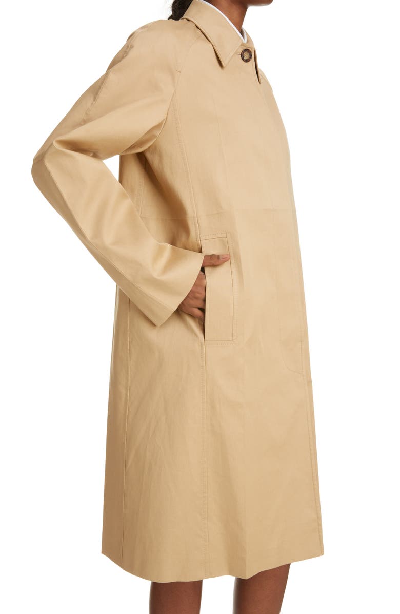 Victoria Beckham Cotton Gabardine Car Coat, Alternate, color,