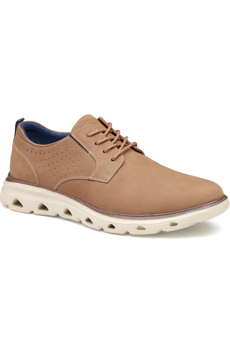 Johnston & Murphy Jenkins Plain Toe Derby, Main, color, Taupe Nubuck