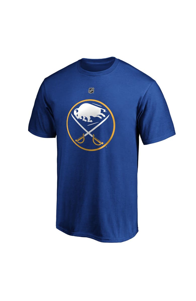 FANATICS Men's Fanatics Branded Jeff Skinner Royal Buffalo Sabres Authentic Stack Name & Number T-Shirt, Alternate, color,
